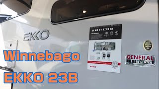 Winnebago Ekko 23B  A quick walk through [upl. by Llevron]