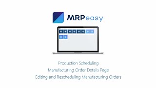 MRPeasy Demo  Production Planning and Scheduling [upl. by Porche]