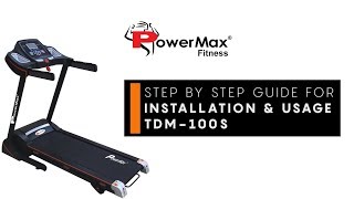 Powermax Fitness TDM100S  Treadmill with Jumping Wheels and Auto Lubrication [upl. by Machute]