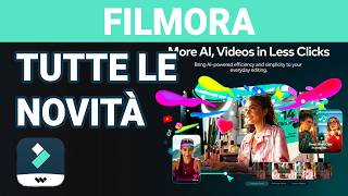 Filmora 14 Tutte le Novità e Funzioni AI Tutorial ITA [upl. by Uehttam]