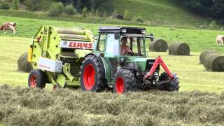 Heuernte in Österreich mit Fendt Claas Rollant 44 und Steyr 188 [upl. by Nitsua147]