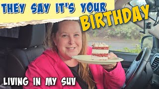 Celebrating My Birthday🍰  Living In My Car Vlog [upl. by Caz]