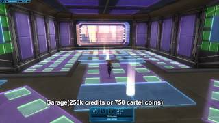 SWTOR Coruscant Apartment Tour  Galactic Strongholds [upl. by Akenet835]