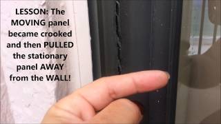 Lock issues INDICATE much BIGGER Problems in sliding glass doors [upl. by Goldshell]