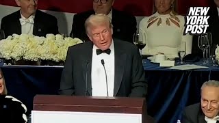 Mayor Adams gobbles up Trump’s ‘Turkey’ roast at Al Smith dinner ‘Everyone’s laughing’ [upl. by Irina856]