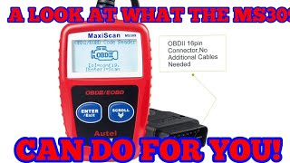 MAXISCAN MS309 OBD2 CODE READER pt1 AUTEL CAR WHAT IT DOESHOW TO USE IT [upl. by Hunley760]