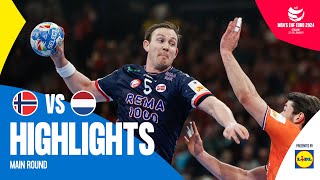 This was their last chance 😔  Norway vs Netherlands  Highlights  Mens EHF EURO 2024 [upl. by Llerreg626]