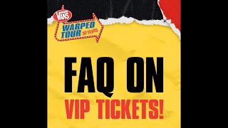 What’s Included in Warped VIP 🤔 Warped Tour ‘25 VIP Info  Lineup News 📰🤘warpedtour warpedtour25 [upl. by Aila]