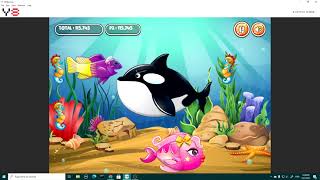 Fish Eat Fish 3 Players  Y8  Gameplay amp Record [upl. by Ahsienyt]