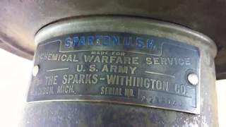 US hand crank gas attack siren [upl. by Trebron]