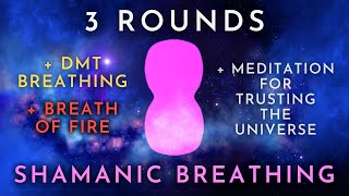 DMT Shamanic amp Fire Breathing  3 Rounds Guided  Trust Meditation Cosmic Ocean Edition [upl. by Aleel262]