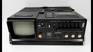 Hanimex HTV5314 1980s 3 in 1 TV Radio Cassette Check and Service [upl. by Oicnerual375]