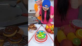 Angry Birds cake vs Lemon Juice ice cream challenge 🍨 funny by Ethan Funny Family [upl. by Aerdnaxela]