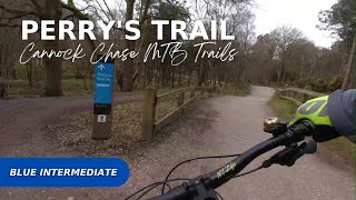 Cannock Chase MTB  Perrys Trail  Intermediate Blue Trail [upl. by Llemor228]