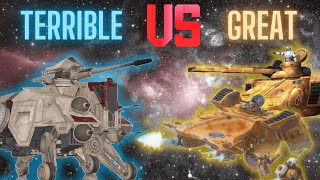 ATTE is absolutely horrible compared to Tau vehicles  Star Wars vs Warhammer 40k [upl. by Llet428]