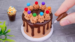 Satisfying Miniature CHOCOLATE Buttercream Cake 💖 1000Yummy Cake Dessert [upl. by Atirihs]