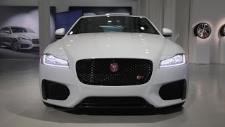 2016 Jaguar XF First Look  2015 New York Auto Show [upl. by Esra]