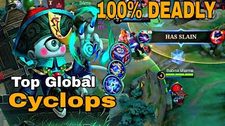 Cyclops Top Global  Gameplay MVP  Mlbb [upl. by Joannes]