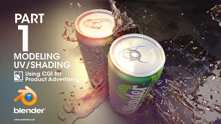 CGI for Product Advertising Using Blender 3D  Part 1 Modeling The Can [upl. by Iruj778]