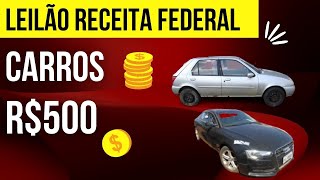 CARROS A PARTIR DE 50000 NO LEILÃO DA RECEITA FEDERAL [upl. by Artenra]