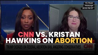 Kristan Hawkins vs CNN NewsNight with Abby Phillip [upl. by Dlopoel]