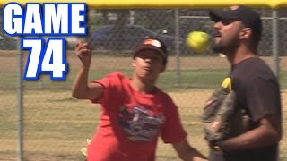 HILARIOUS THROW  OnSeason Softball Series  Game 74 [upl. by Nirrek797]