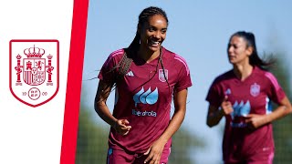 La SELECCIÓN FEMENINA entrena en Riazor antes de enfrentarse a Bélgica  Camino a la Eurocopa 2025 [upl. by Annayd102]