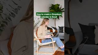 How to create a Dropdown calendar in Excel 🤯 excel exceltips exceltricks tutorial [upl. by Baylor932]