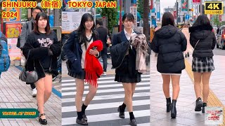 4k hdr japan travel 2024  Walk in Shinjuku（新宿）Tokyo Japan  Relaxing Natural City ambience [upl. by Aihsiek516]