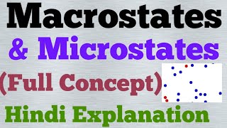 macrostates and microstates hindi [upl. by Adonis126]