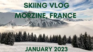 Morzine Skiing January 2023  Avoriaz  Switzerland  Snowboarding [upl. by Ysak]