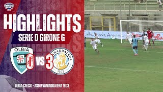 Calcio Serie D Gir G  Olbia CalcioASD Ilvamaddalena 1903 03 Highlights [upl. by Ecnarolf957]