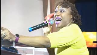 Donishisa Ballard singing Order My Steps with NewZionTempleTV choir [upl. by Ogirdor]