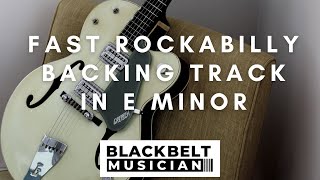 FAST ROCKABILLY  ROCK  PSYCHOBILLY  BACKING TRACK  E minor [upl. by Yantruoc]