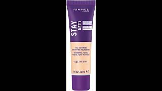 Rimmel London StayMatte Liquid Mousse Foundation 081 Fair Ivory Lightweight Shine Control rimmel [upl. by Johnny]