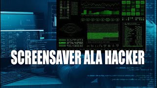 Viral  Cara membuat Screensaver ala HACKER [upl. by Brogle]