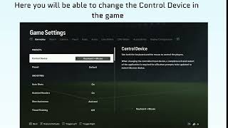 How to change Control Device in EA SPORTS FC 24 [upl. by Anihta]