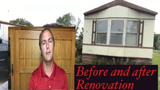 1985 mobile home renovation walkthrough before and after [upl. by Carissa]