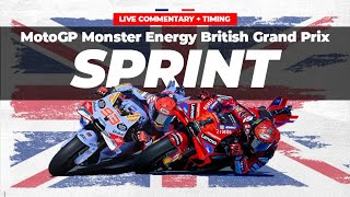 LIVE MotoGP British GP Silverstone Circuit Sprint Race Commentary  Timing [upl. by Marilee]