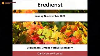 Eredienst 10 November 2024 [upl. by Ahsad]