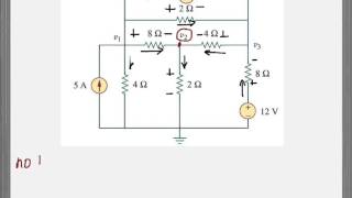 Nodal Analysis part 2 Writing nodal equations for 3 nodes [upl. by Heriberto]