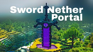 Minecraft Sword Nether Portal minecraft [upl. by Yenor]