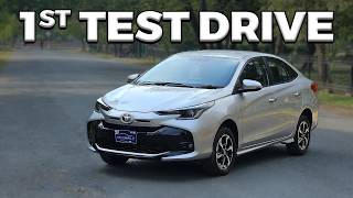 Test Drive of Toyota Yaris Facelift  PakWheels [upl. by Burty]