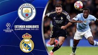 Man City vs Real Madrid Extended Highlights  UCL QuarterFinals 2nd Leg  CBS Sports Golazo [upl. by Ailugram]