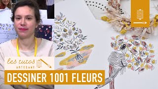 TUTO CSF  Dessiner mille et une fleurs  MarieGabrielle Berland [upl. by Nnaeitak]