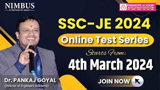 SSC JE 2024 Online Test Series  All About SSC JE 2024 OnlineOffline Test Series  SSC JE Free Mock [upl. by Bubalo]