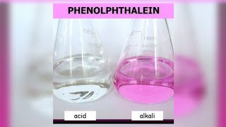 Acid Base Indicators  Phenolphthalein  PH change [upl. by Glimp]