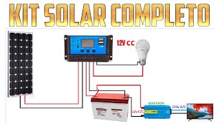 Kit básico de energía solar [upl. by Dnalsor]