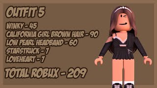 Aesthetic Roblox Outfits Under 250 Robux [upl. by Eda]