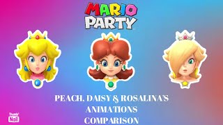 Peach Daisy amp Rosalinas Animations Comparison [upl. by Oneil361]